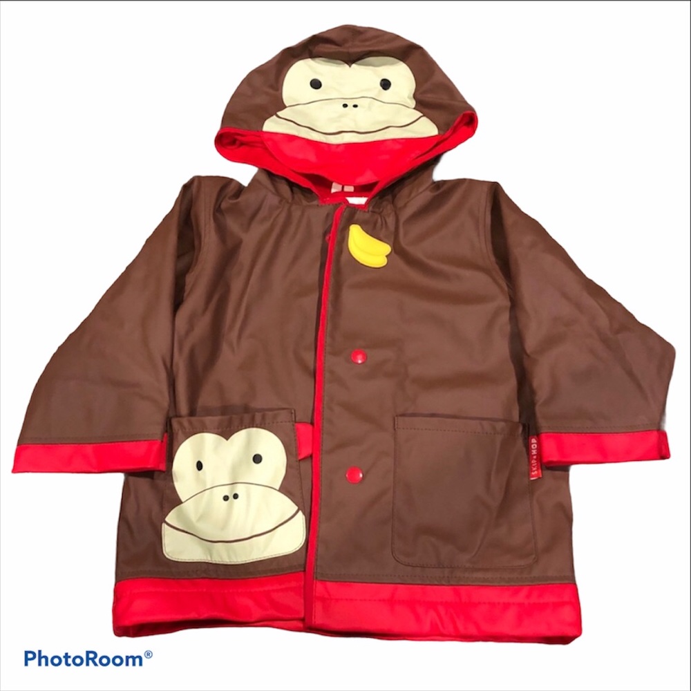Skip Hop monkey rain coat